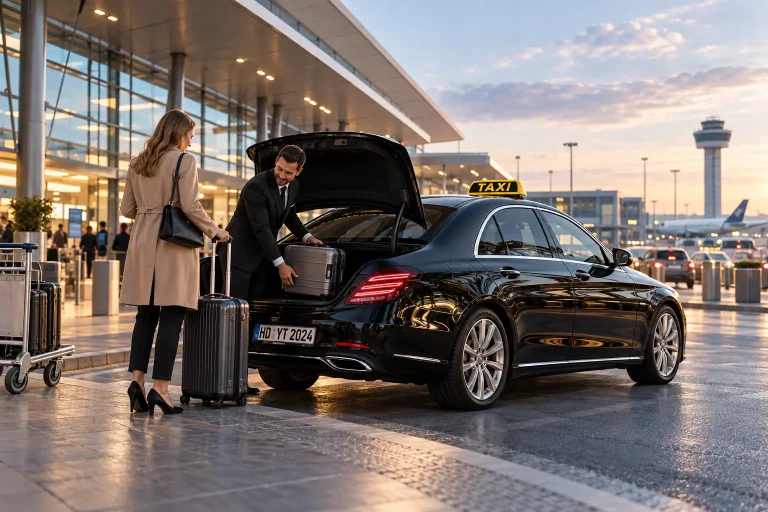 Flughafentransfer von Your Taxi Weinheim mit Reisegepäck