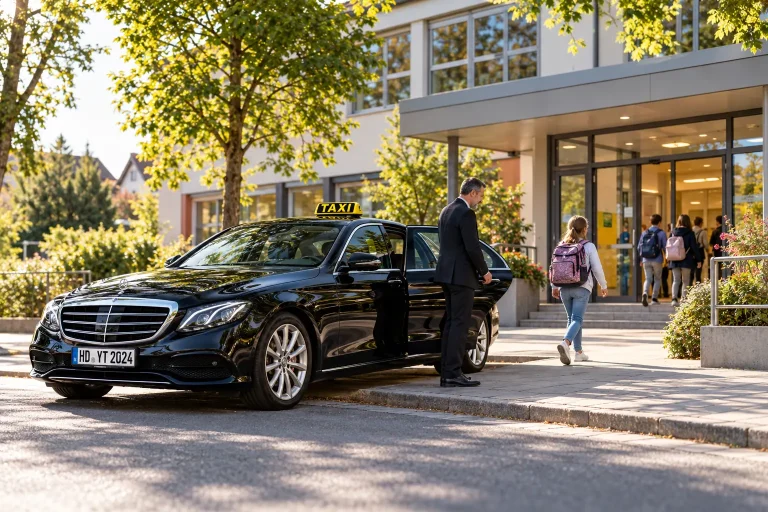 Vorbestellte Schülerfahrt mit Your Taxi Weinheim